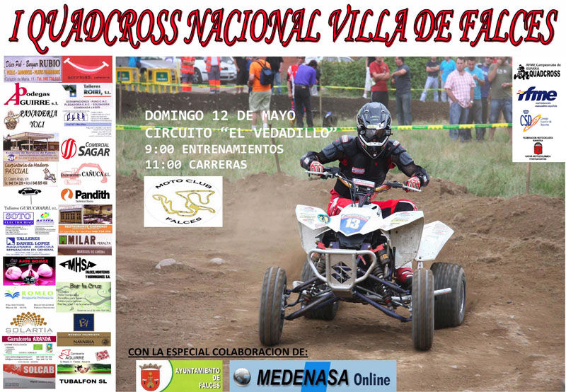 El &quot;Nacional&quot; de Quad Cross echa a andar en Falces.